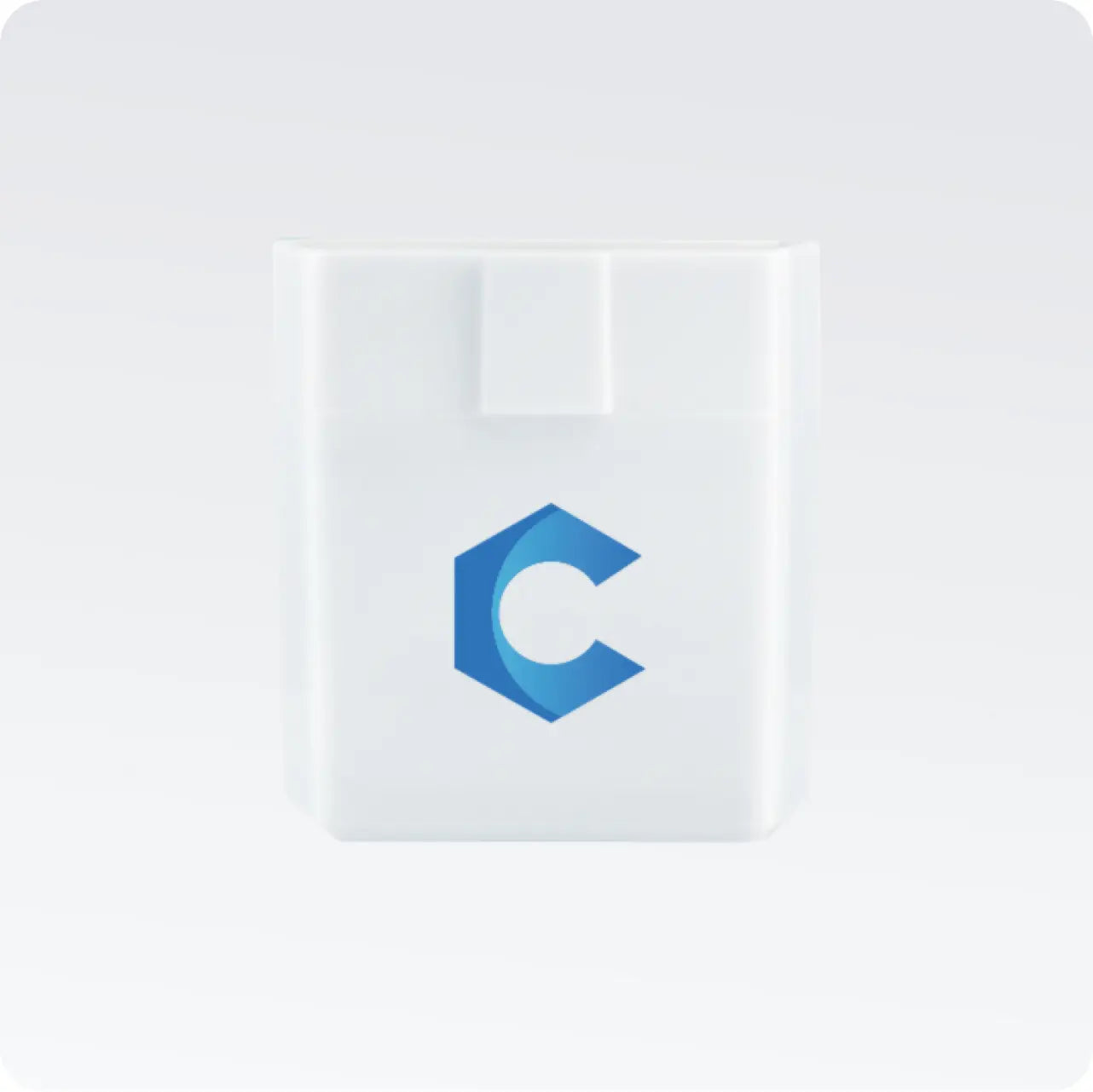 Image of the white portable Carista OBD2 car code reader