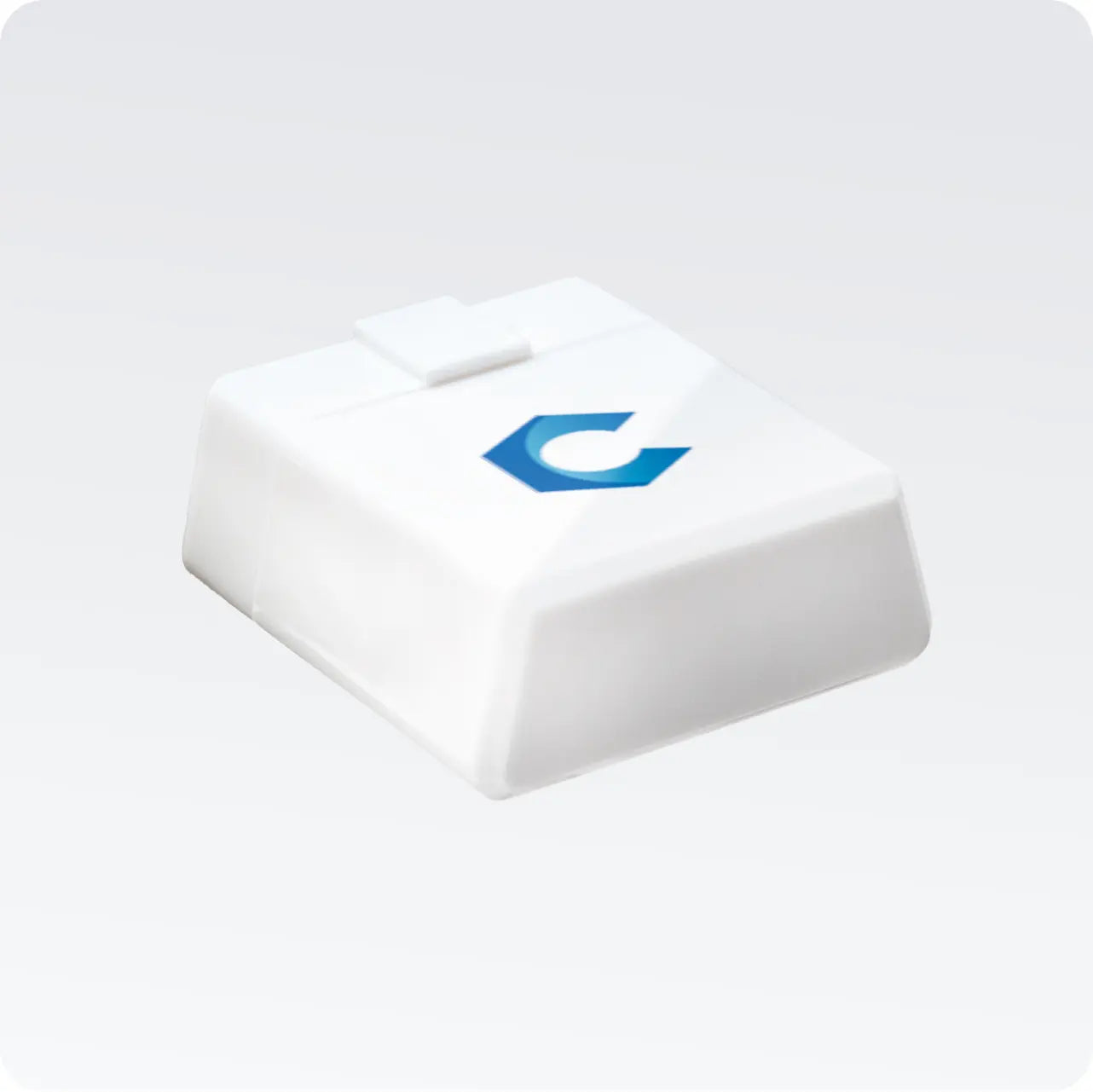 Image of the white portable Carista OBD2 car code reader